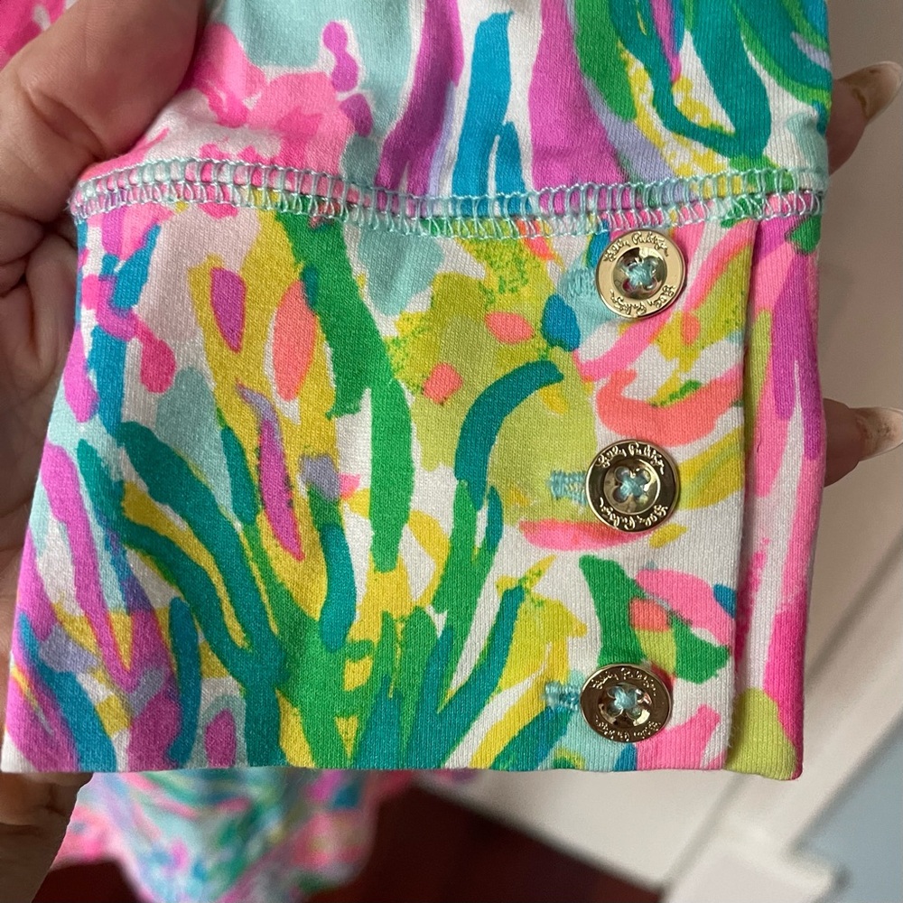 Lilly Pulitzer Sophie Dress Small UPF 50 Stretch Jersey Resort Vacation Beach - Picture 5 of 8